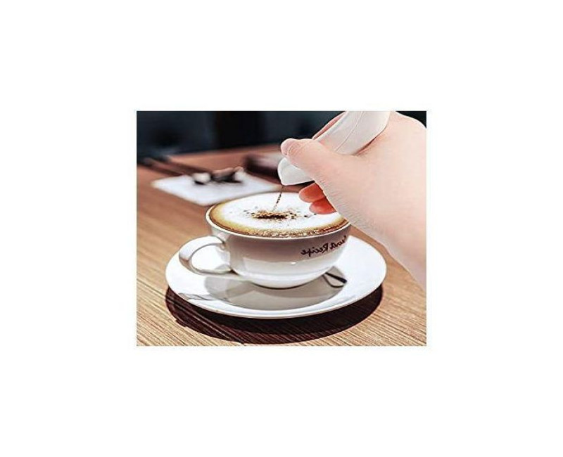 Electric Latte Coffee Spice Pen, Cake Decoration Carving Pen- White.