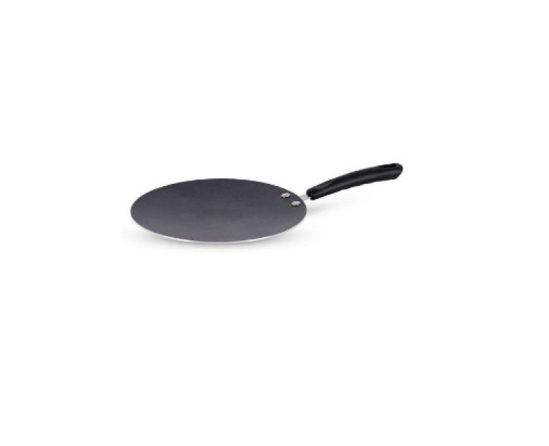 32CM Flat Non-stick Pancake, Roti Bread, Egg,Chapati Frying Pan -Black