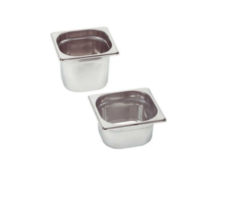 1L & 2.2L Gastronorm Container chafing Water Steam Food Pans- Silver