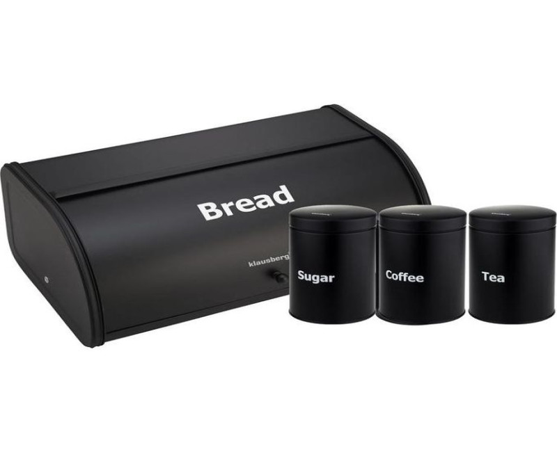 Stainless Steel Kitchen Sugar Food Tea Coffee Candy Canister Bread Box Roll Top for Kitchen Counter Bread Bin Storage Container For Loaves Pastries Dry Food- Multicolor