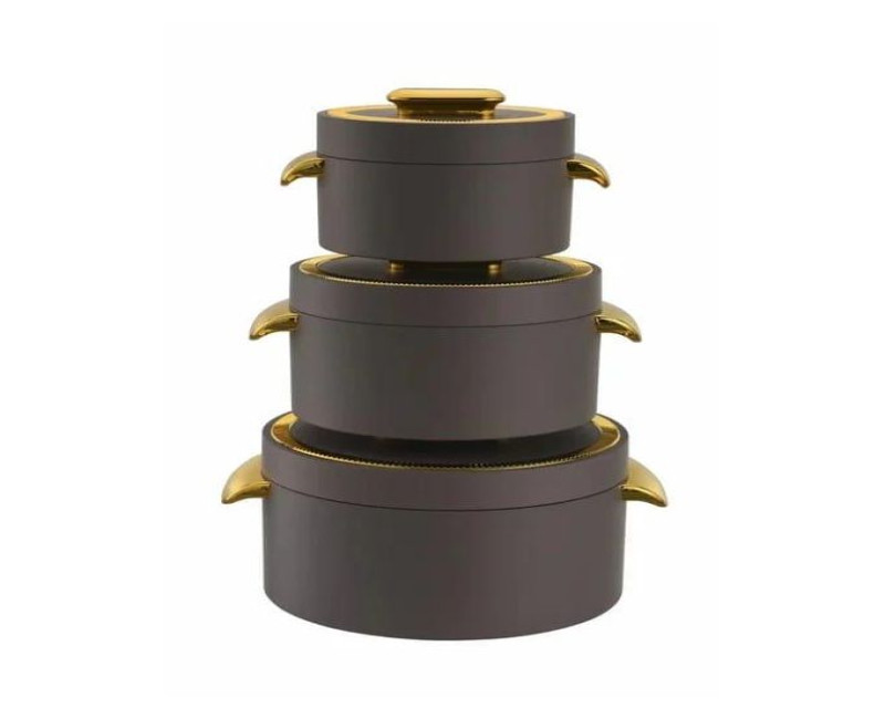 3 Pieces Of stainless Steel Hot Pot Plastic Bento Lunch Box Thermos food warmer storage container Casserole Serving Chafing Dish Buffet set