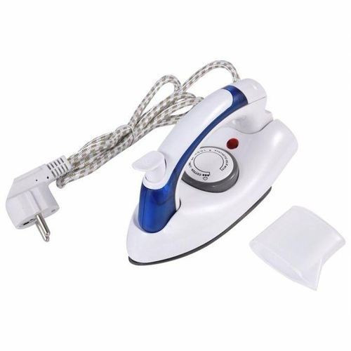 Mini Foldable Travel Steam Flat Iron Box - White, Blue