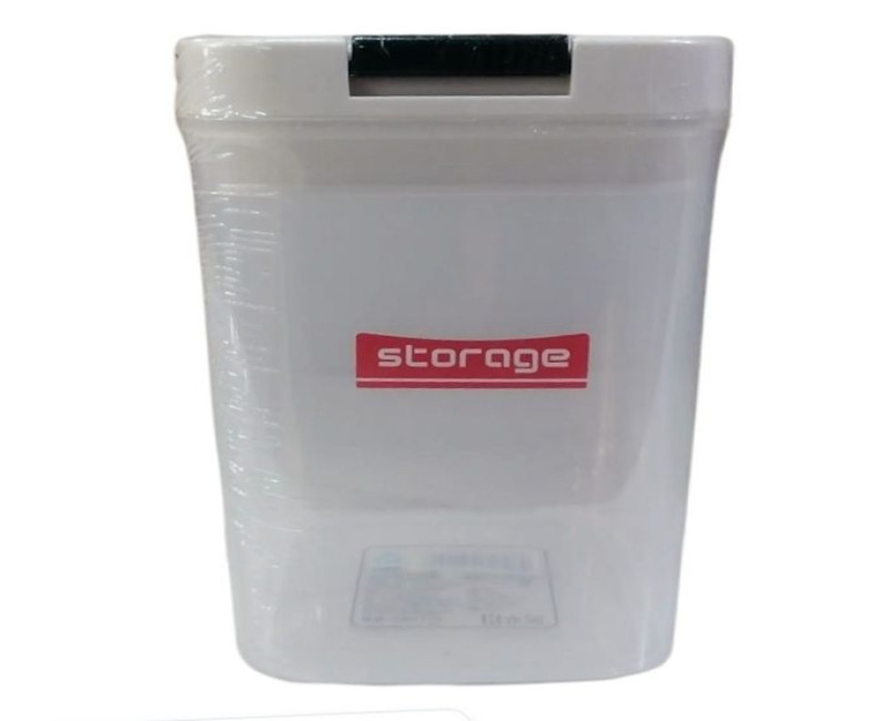 960ml Plastic Square Transparent Storage Box Tin Containers Organizer - Clear.