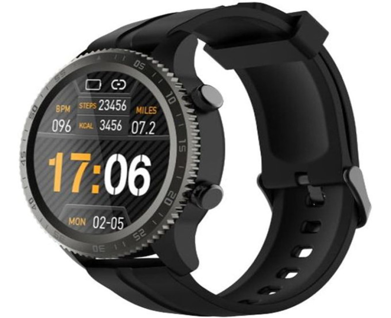 Tempo W3 OSW-22NBLK Smart watch 1.28 inch round IP68 Waterproof Fitness Tracker Heart Rate Sleep Monitor 13 Sports Modes 20-day Battery Life- Black oraimo