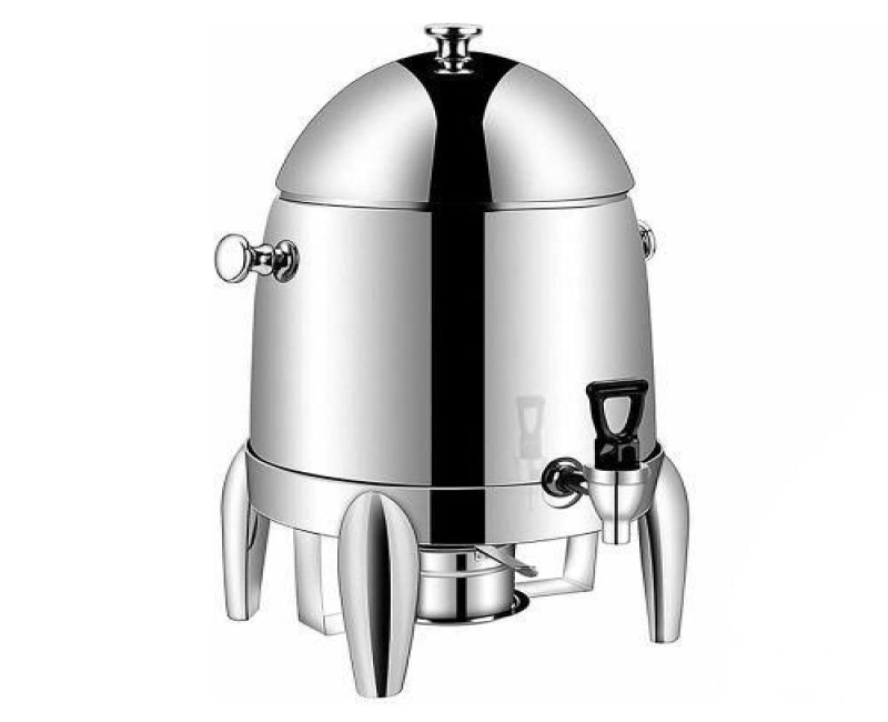 Stainless Steel Electric Coffee Tea Urn Hot Water Boiler, Beverage Dispenser For Hot & Cold Drinks - Silver