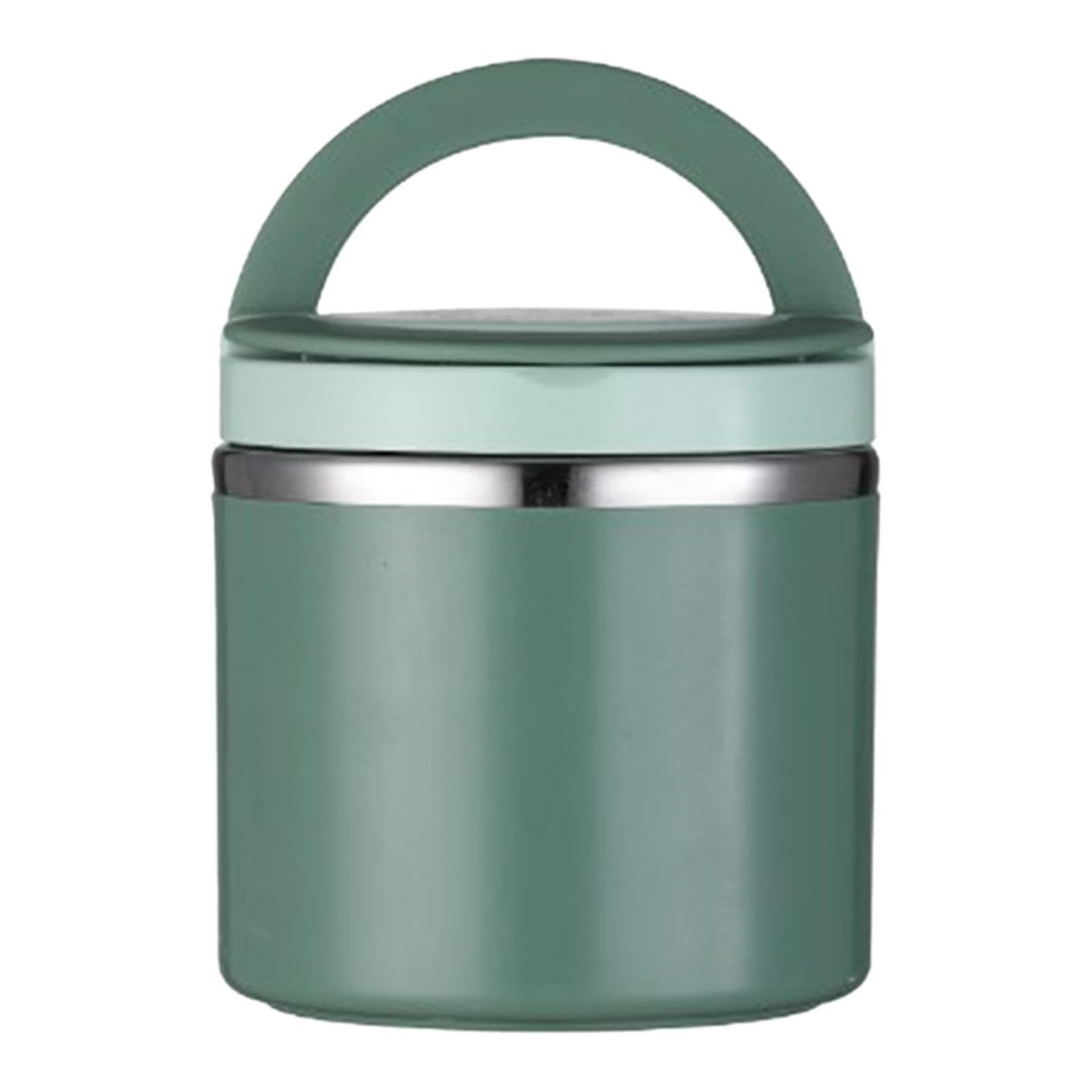 Stainless Steel Food Flask Insulated-Airtight- Leakproof with Handle Lunch Box - Single Layer - 630ml Container- Multicolor Tedemei