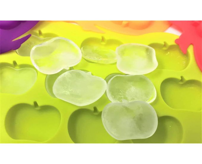 Apple Shape Silicone Mould Mold Ice Cube Tray Wax Melt Chocolate Fruit