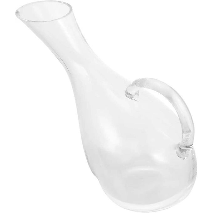 Glass Wine Decanter With Handle- Clear