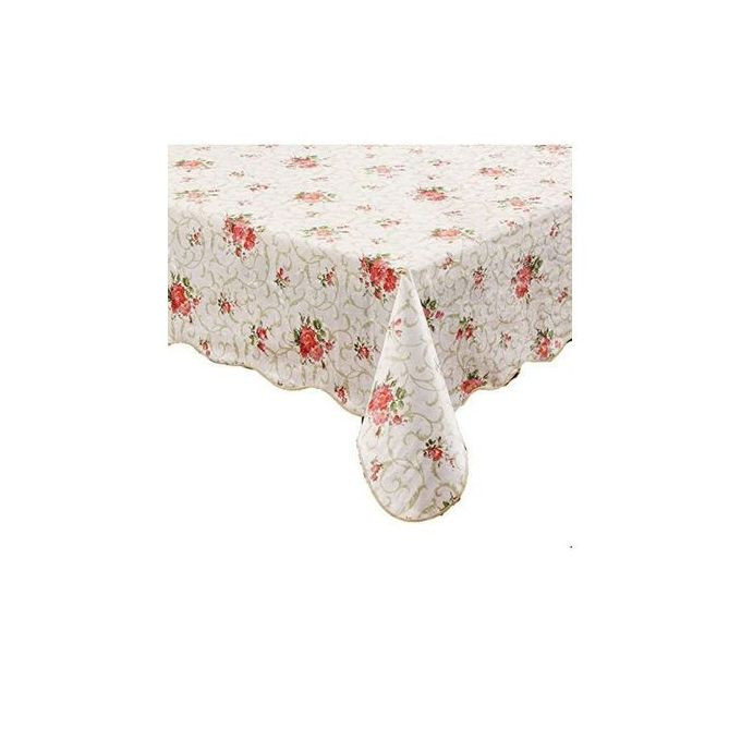 Elegant Velvet Floral Deluxe Design Tablecloth 140 x 180cm