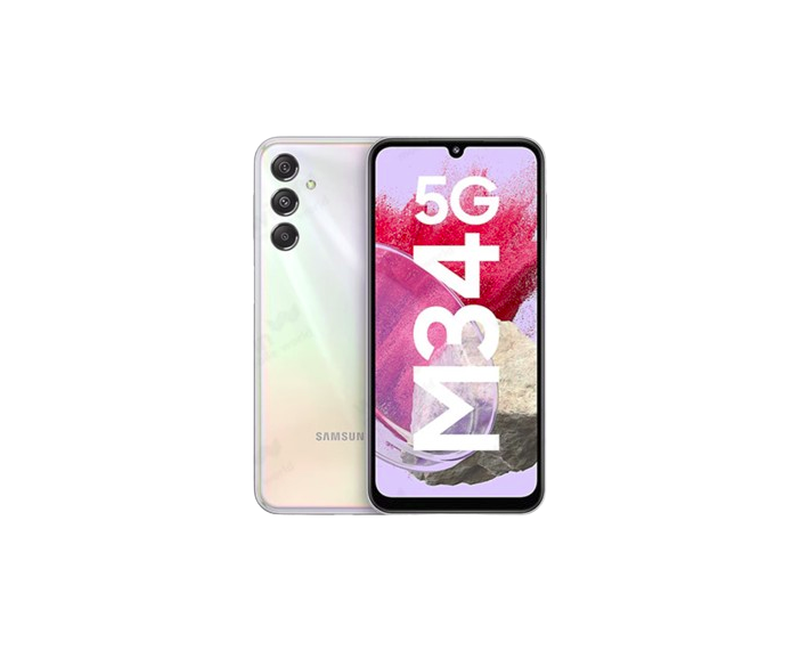 Samsung Galaxy M34 5G, 6.5" Super AMOLED Display, 6GB RAM, 128GB ROM, 5G, 50MP Triple Rear Camera, 13MP Front, Dual SIM, 6000mAh Battery – Color May Vary