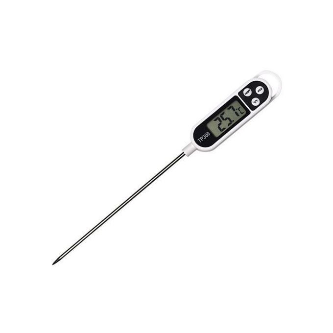 Digital Kitchen Food Stab Probe Thermometer - White