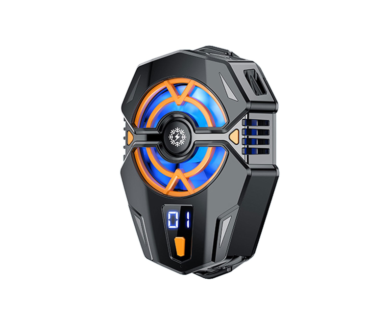 J20 Radiator Back Clip Game Cooler Adjustable Cool Heat Dissipation, Mobile Phone Cooler Semi-conductor Cooling Fan Portable Lightweight Mobile Phone Cooling Fan Freezing Constant Cooling Temperature Phone Cooler For Live Streaming- Multicolor