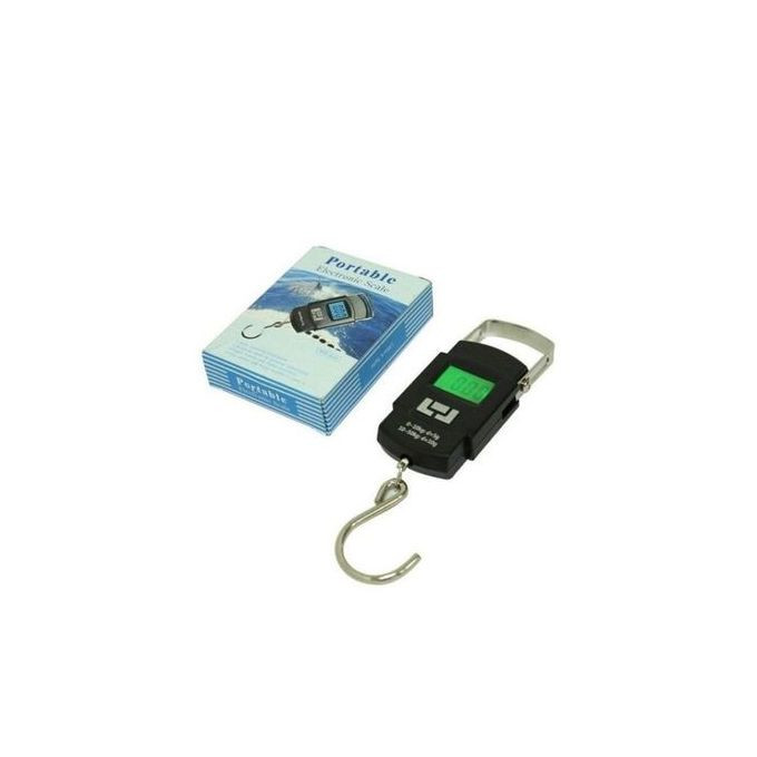 50 Kgs Portable Weighing Scale With Clear Digital Screen - Black 1045133 - Generic