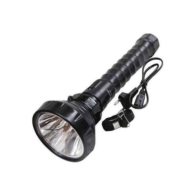 Dp Portable, Powerful And Rechargeable Flashlight Torch - Black