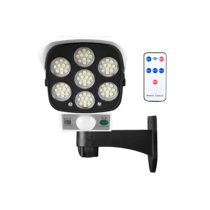 Remote Control Solar Stimulation Sensor Flood Light- White
