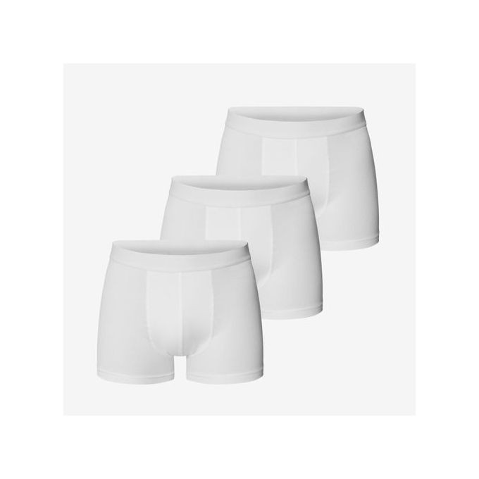 Pack of 3 Men's Cotton Boxers - White