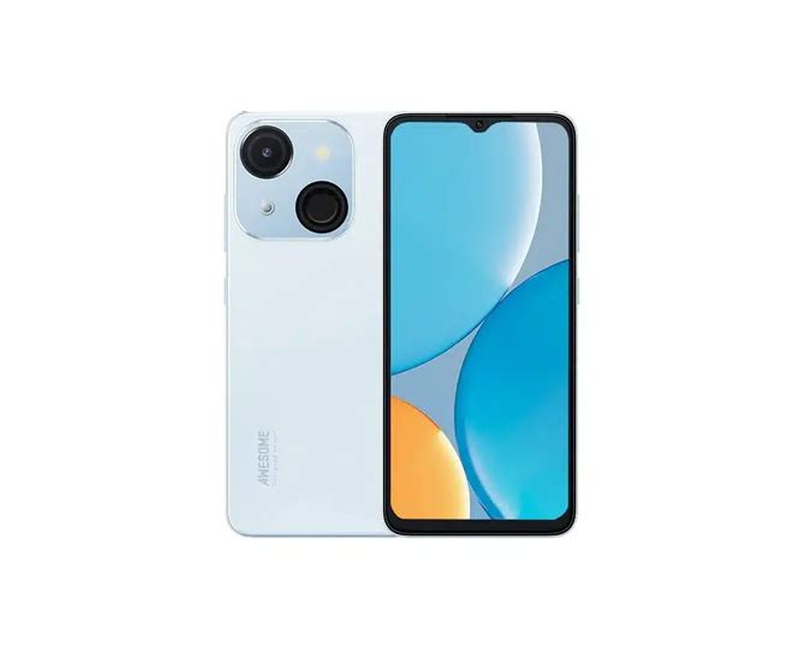 Itel A50C – 6.6" HD+ Display, 2 GB RAM (+2 GB Virtual), 32 GB Storage (Expandable), 4000 mAh Battery, 8 MP Rear + 5 MP Front Cam, Face Unlock & Side Fingerprint – Dawn Blue