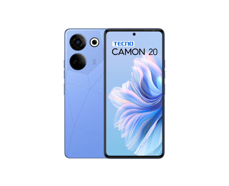 Tecno Camon 20 8GB RAM 256GB ROM 6.67" 64MP+2MP+AI Cam 5000mAh - Glory Black
