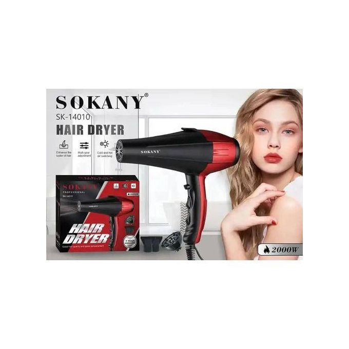 Professional Hair Dryer Strong Barber Salon Styling Tools Hot/Cold Air Blow Dryer 3 Speed Adjustment hair dryer- Black