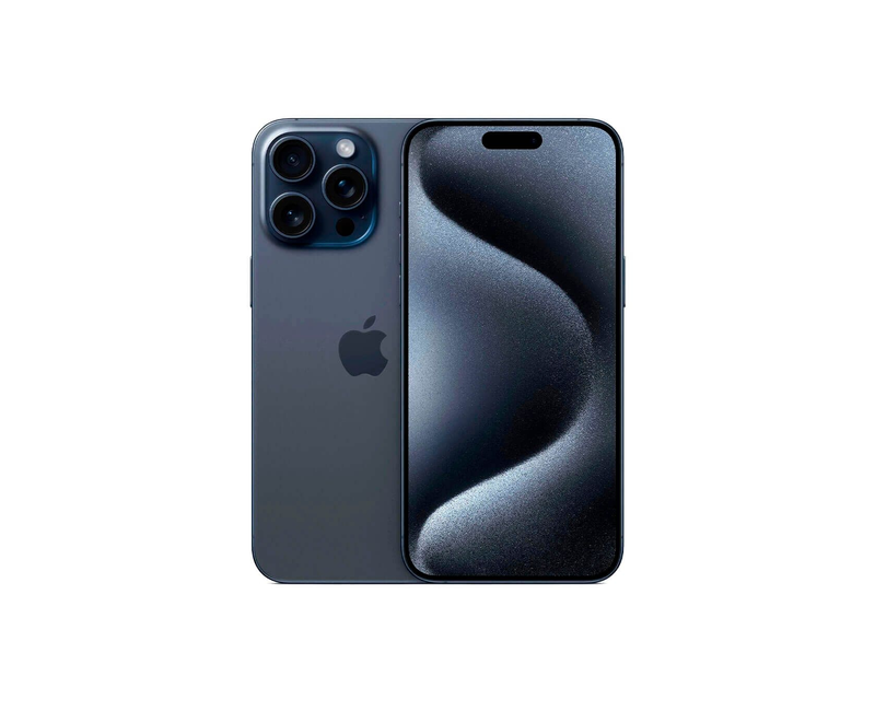 Apple iPhone 15 Pro Max 256GB - 6.7" Super Retina XDR, A17 Pro Chip, 48MP Pro Camera, Titanium Design, 5G, USB-C, iOS 17, Blue Titanium
