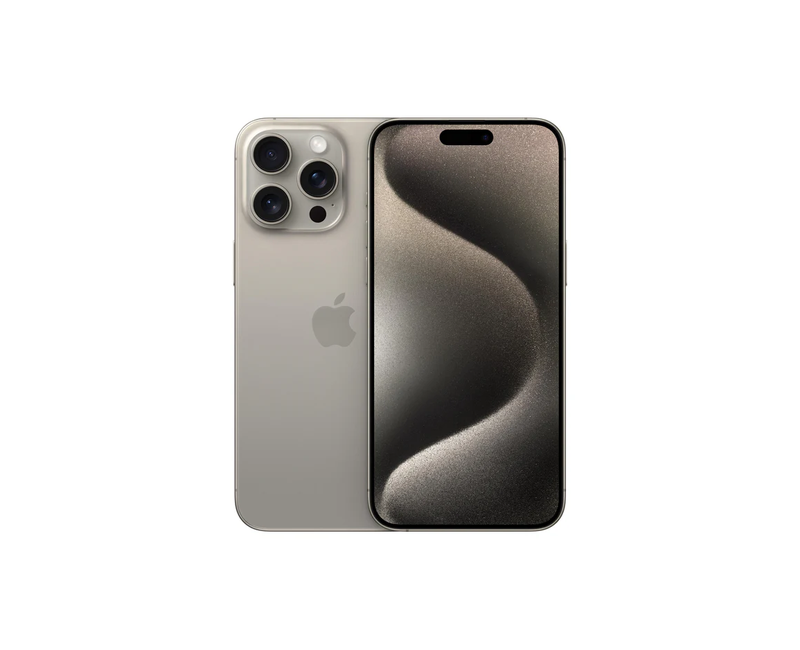 Apple iPhone 15 Pro 512GB - 6.1" Super Retina XDR, A17 Pro Chip, 48MP Pro Camera, Titanium Design, 5G, USB-C, iOS 17, Natural Titanium