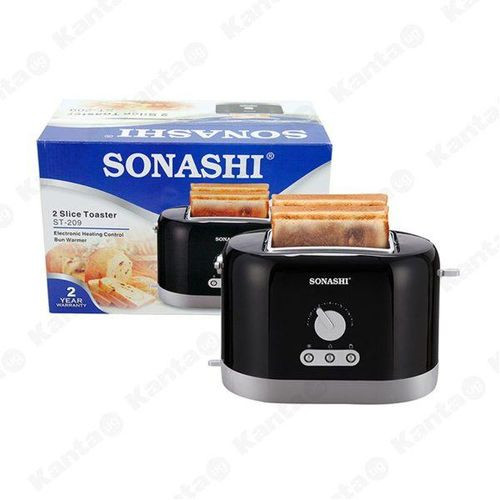 2 Slices Electric Elegant Bread Toaster - Multicolor