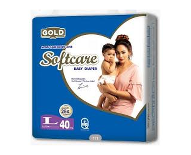 Soft care large Pampers (9.1kg-15kgs diapers