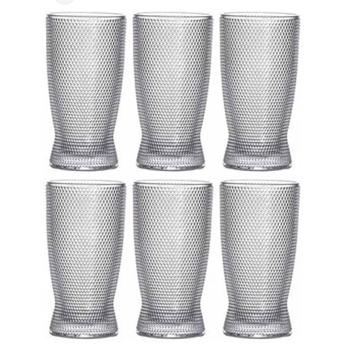6 Quality Drinking Glasses - Clear