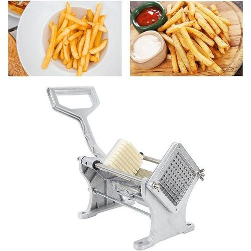 Commercial French Fries Chips Cutter Radish Potato Slicing Manual Operated Tool-Silver