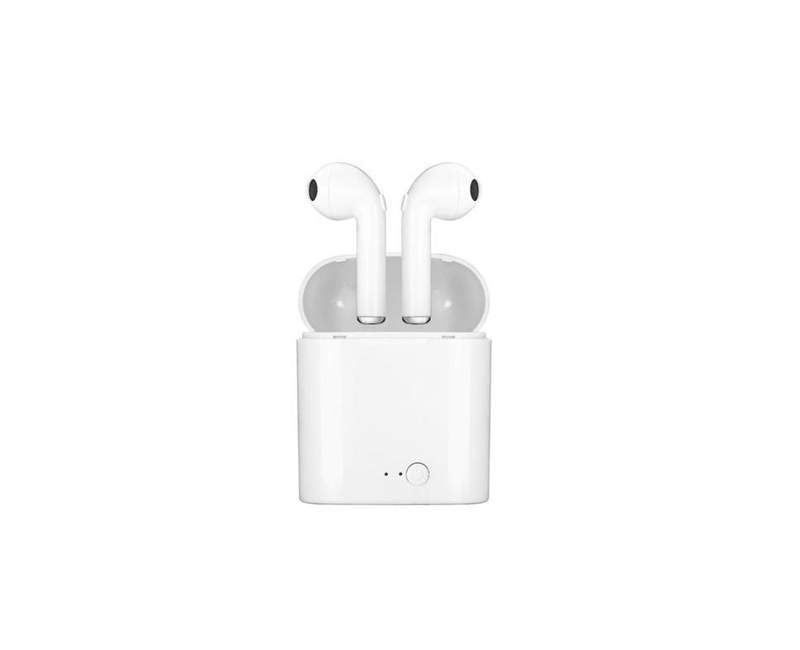 i7S - Double Bluetooth Earbuds, Earphones - White