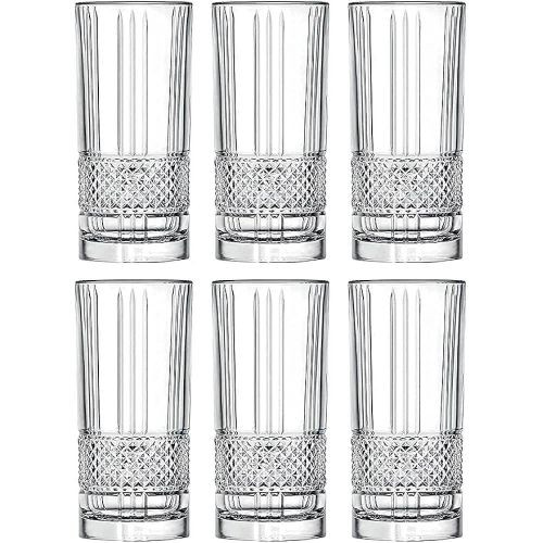 6 Pieces Set Of High Quality Glassware Drinkware For Juices Water Cocktails Beer - Clear