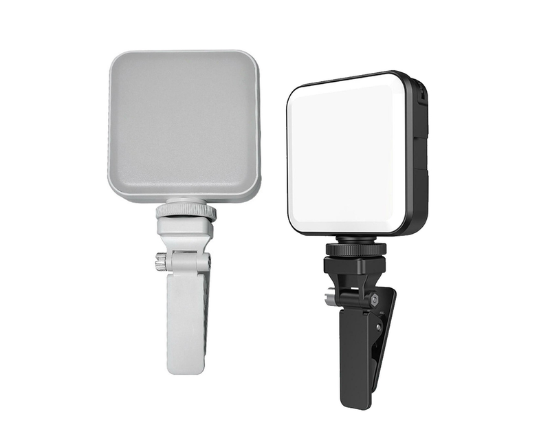 Ay-83 Led Pocket Video Light 360° Adjustable Camera Video Lighting with 3 Cold Shoe Mount, 2000mAh Rechargeable Photography Camera Lighting With Clip Dimmable Panel Lamp Support Magnetic Attraction- Multicolor