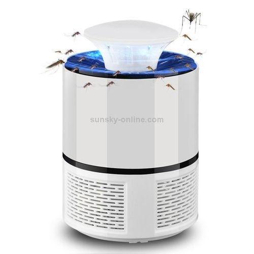 High Tech Mosquito Killing Lamp With Purple Led Light-Black/White