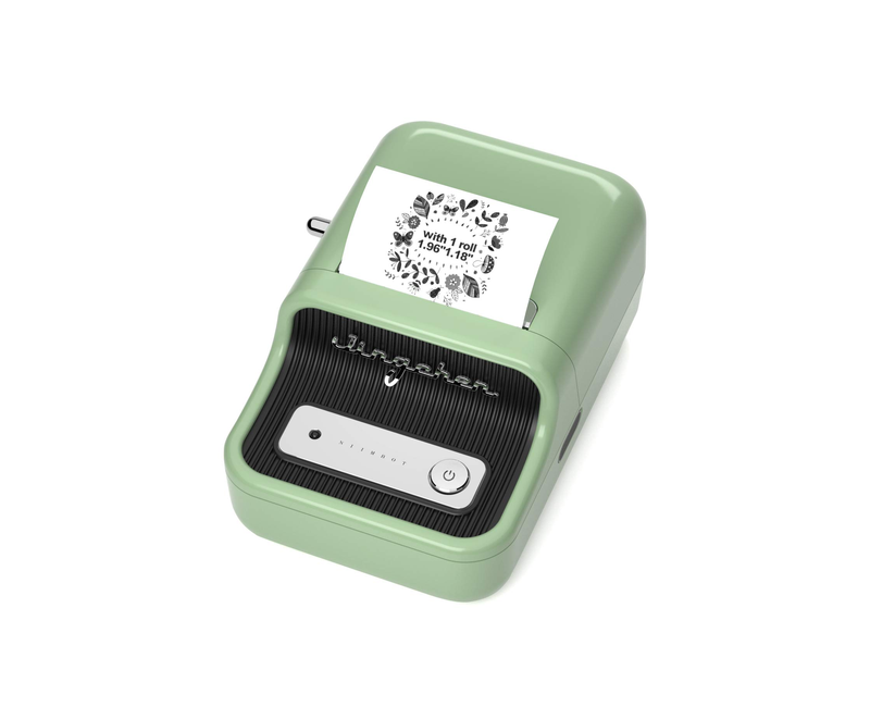 B1 2 Inch Thermal Label Maker with 1 Roll Free Tape Auto Identification for Home Office Organization Commercial Use Business Price Gun Label Printer Shipping Label Tag Writer- Multicolor