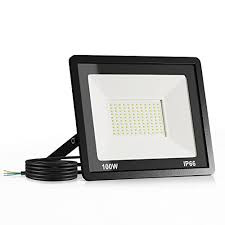 FLOOD LIGHT LED SLIM 100W BK WW SL 3079-10-BK-WW