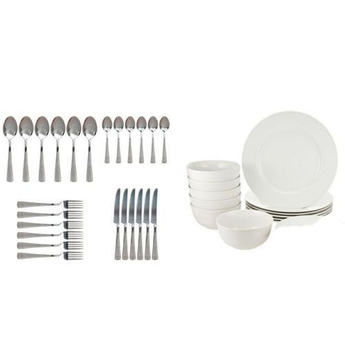 Dinner Set 36pcs Ceramic Dinnerset- White