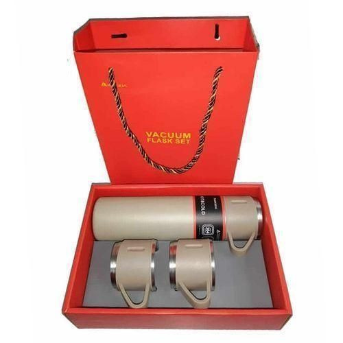 Stainless Steel Travel Gift Thermal Flask With 2 Cups /Multicolor