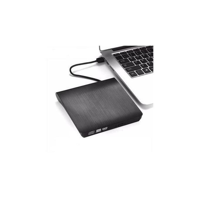 CD/DVD RW Superdrive USB 3.0 Portable Slim Rewriter Burner - Black