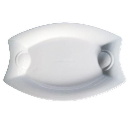 1 PC Beautiful Quality Ceramic Plate Oval-White