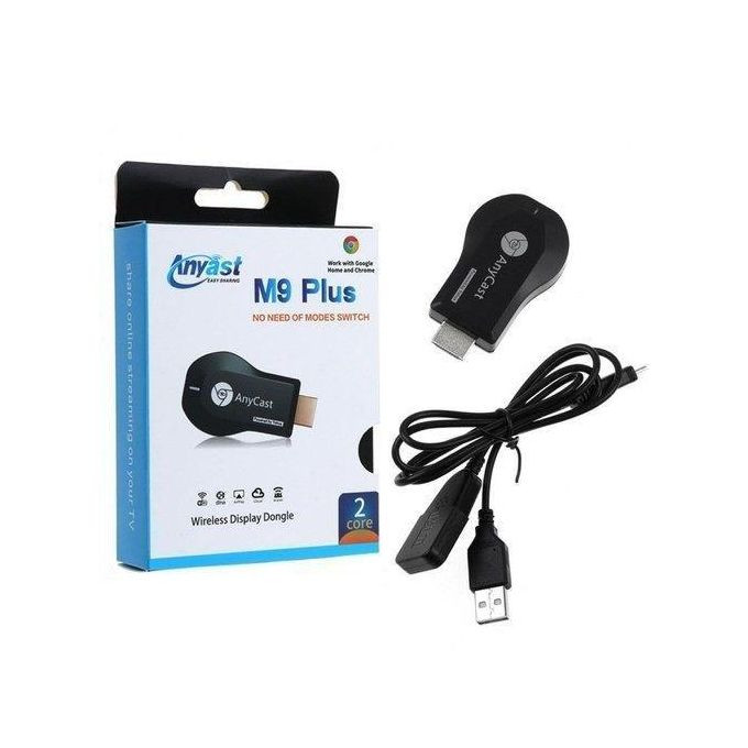 M9 Plus Anycast WiFi HDMI Display TV Dongle - Black