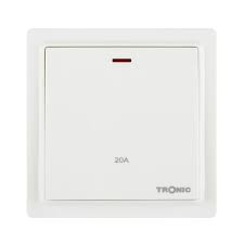 SR 1G 45A DP Switch With Neon White COMPLETE SR 5145-NE-WH-TTCH