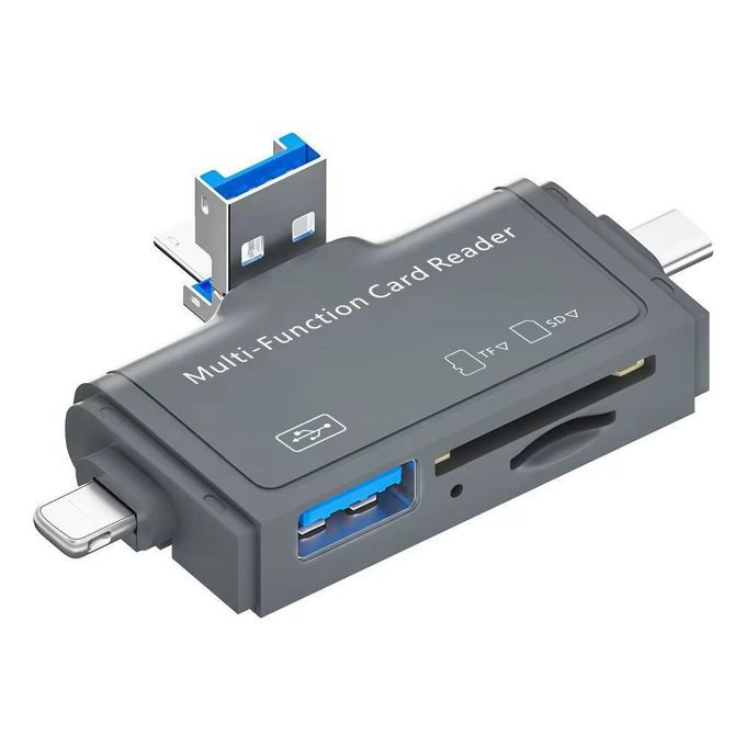 6 in 1 Card Reader USB 3.0 to Type C Micro Usb