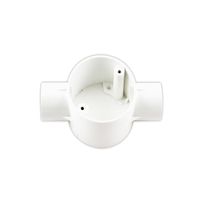 PVC Junction Box 3 Way WHITE - 20MM Tronic CP JUN3-20-WH