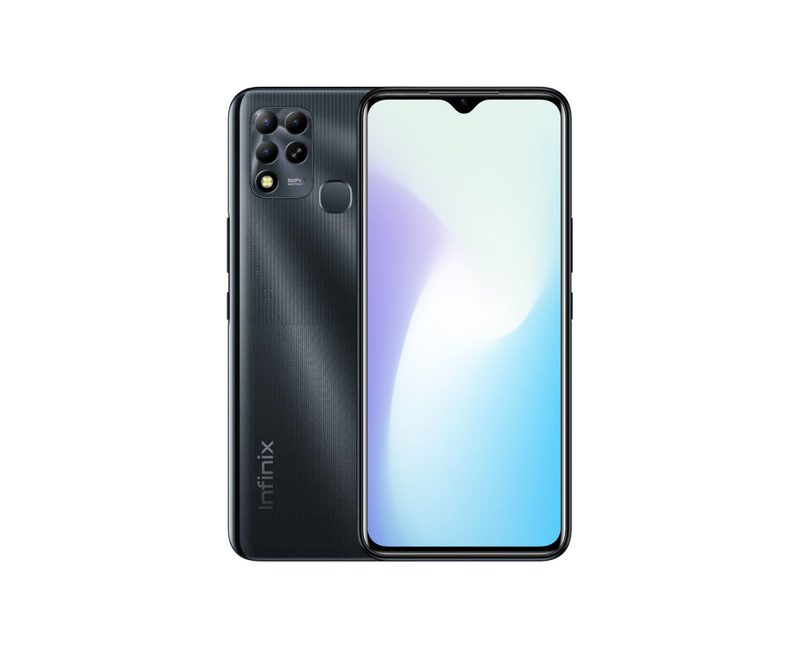 Infinix Hot 11 X689F, 6.82″ HD+ 90 Hz IPS LCD, 4 GB RAM, 128 GB ROM, 50 MP Triple Rear Camera, 8 MP Selfie, 6000 mAh (10 W Charge), Dual SIM – Polar Black