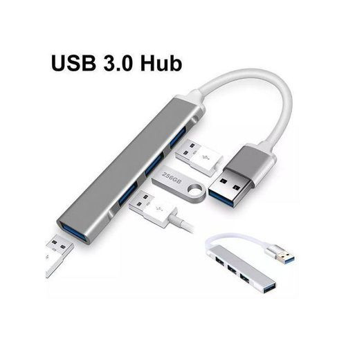 USB HUB 3 0 Adapter 4 Port USB 3.0 High Speed-Gray