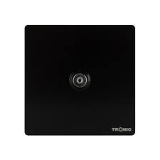 Tronic SR 1G TV Socket Black COMPLETE SR 5311-BK-TTCH