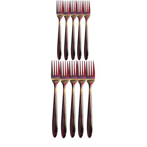 12Pcs Set of Forks/Design Varies- Silver