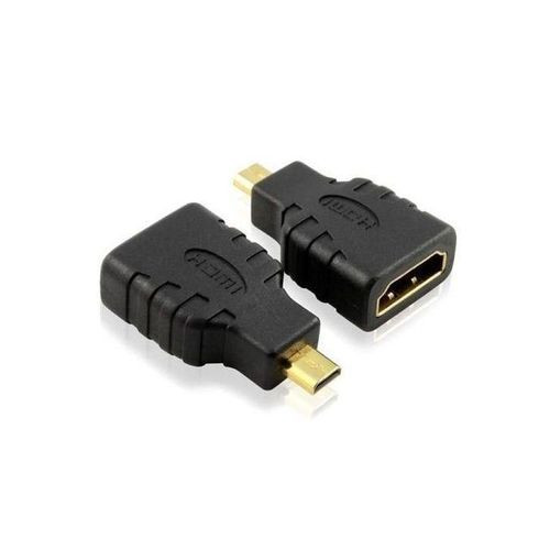 Micro HDMI to HDMI Adapter Connector HD 1080P Black