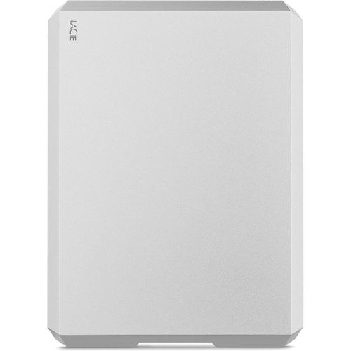 Mobile Drive, 4TB, External Hard Drive, Moon Silver, USB-C, 2 year Rescue Services (STHG4000400)- Silver