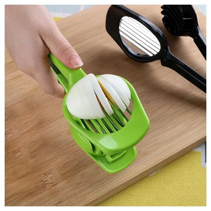Multi functional stainless steel egg cutter Modern simple household accessory